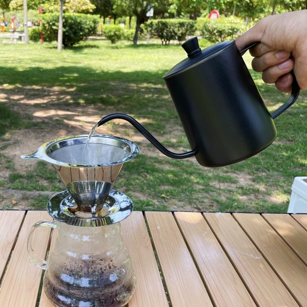Black Pour-Over Coffee Kettle 04