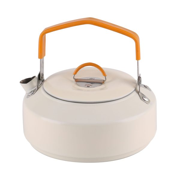 White camping pot set 06