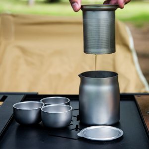 Camping Double-Layer Tea Set